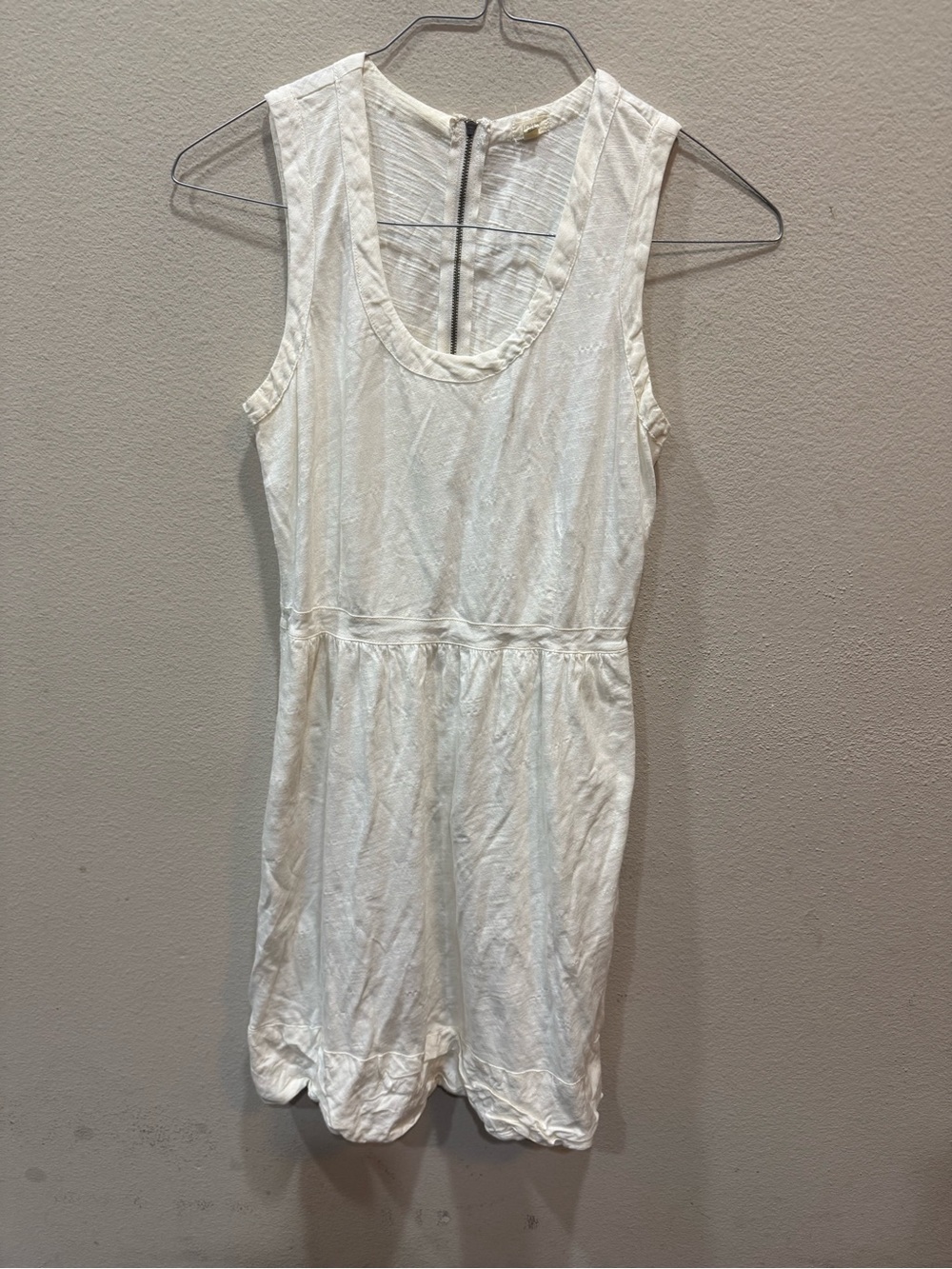 J. Crew White Eyelet Tank Top Dress - Picture 2 of 8